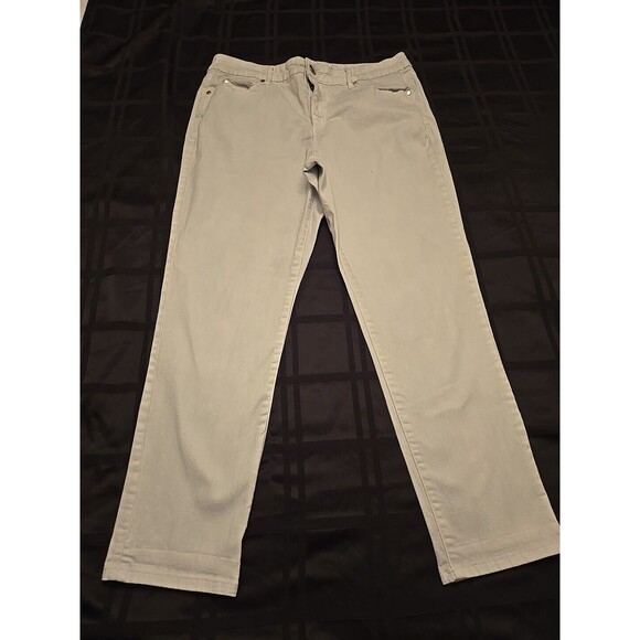 Gloria Vanderbilt All Around Slimming Effect Crop Jeans Women's 12 White Mid - Picture 1 of 11